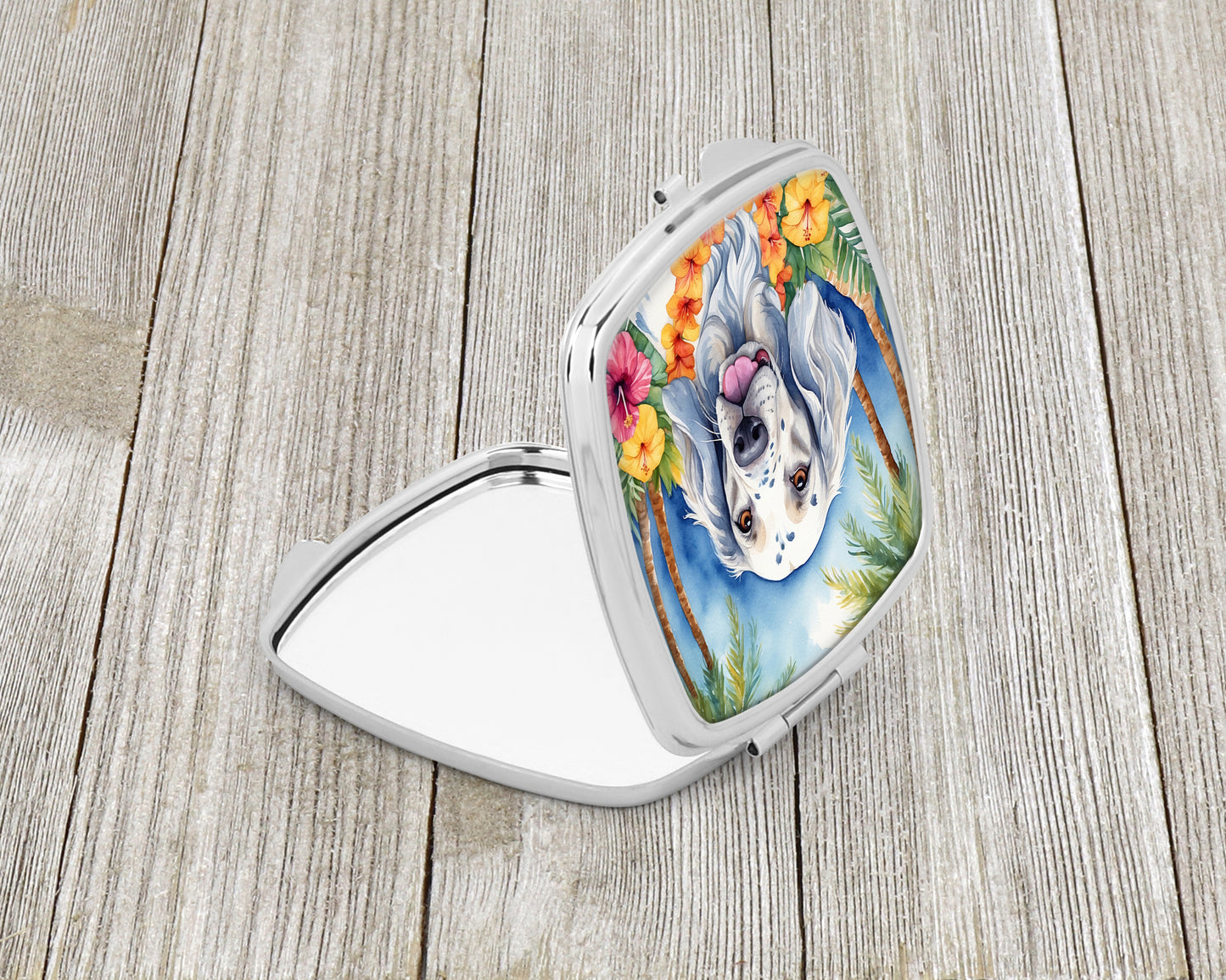 English Setter Luau Compact Mirror