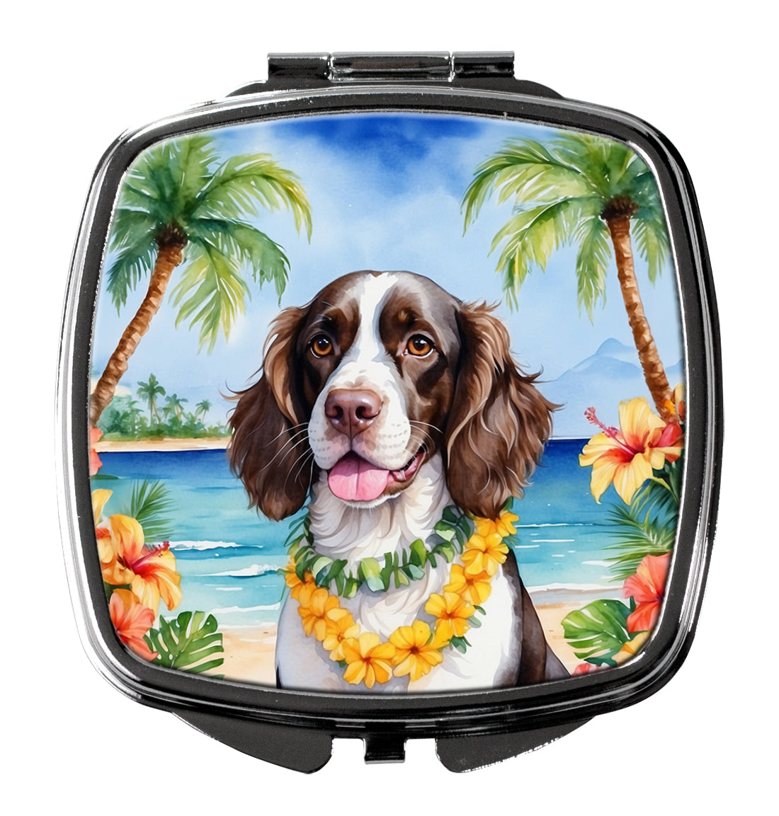 Buy this English Springer Spaniel Luau Compact Mirror