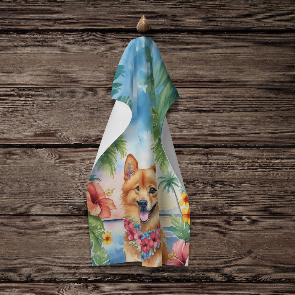 Finnish Spitz Luau Kitchen Towel