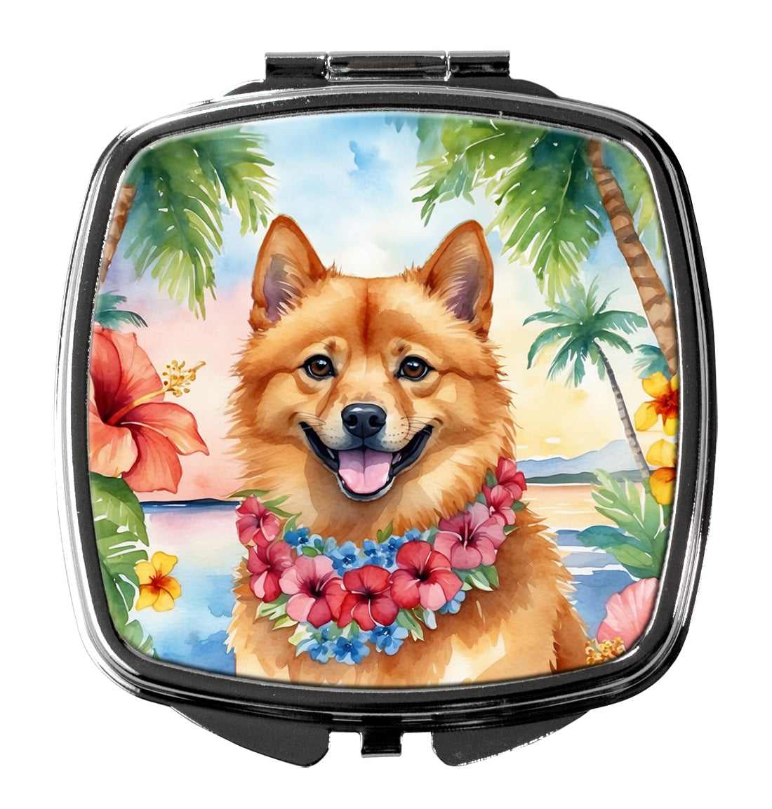 Buy this Finnish Spitz Luau Compact Mirror