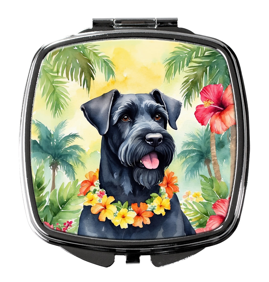 Buy this Giant Schnauzer Luau Compact Mirror