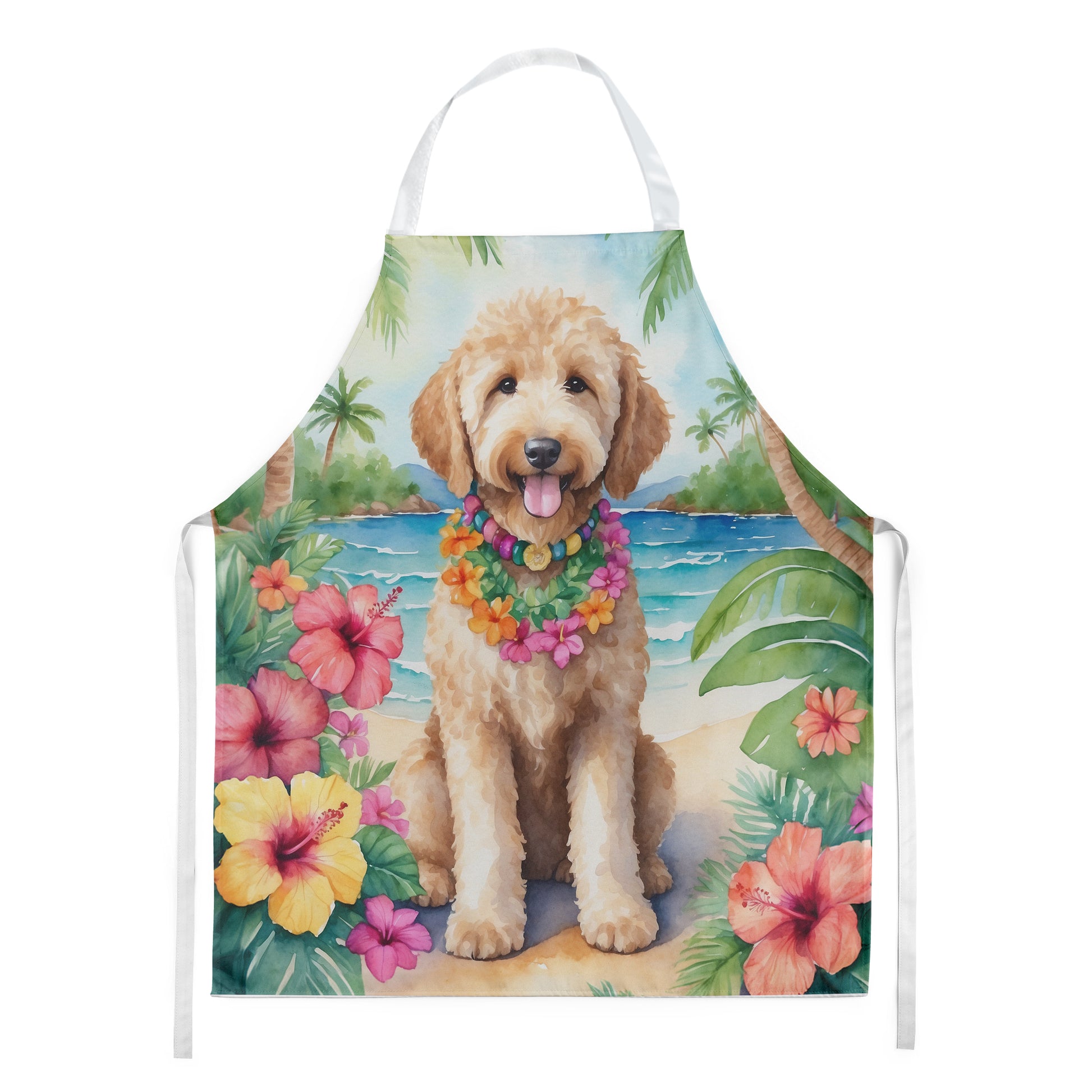 Buy this Goldendoodle Luau Apron