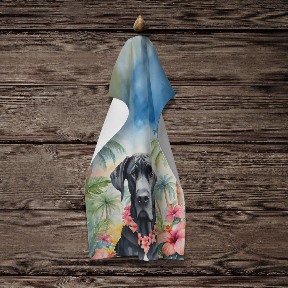 Great Dane Luau Kitchen Towel