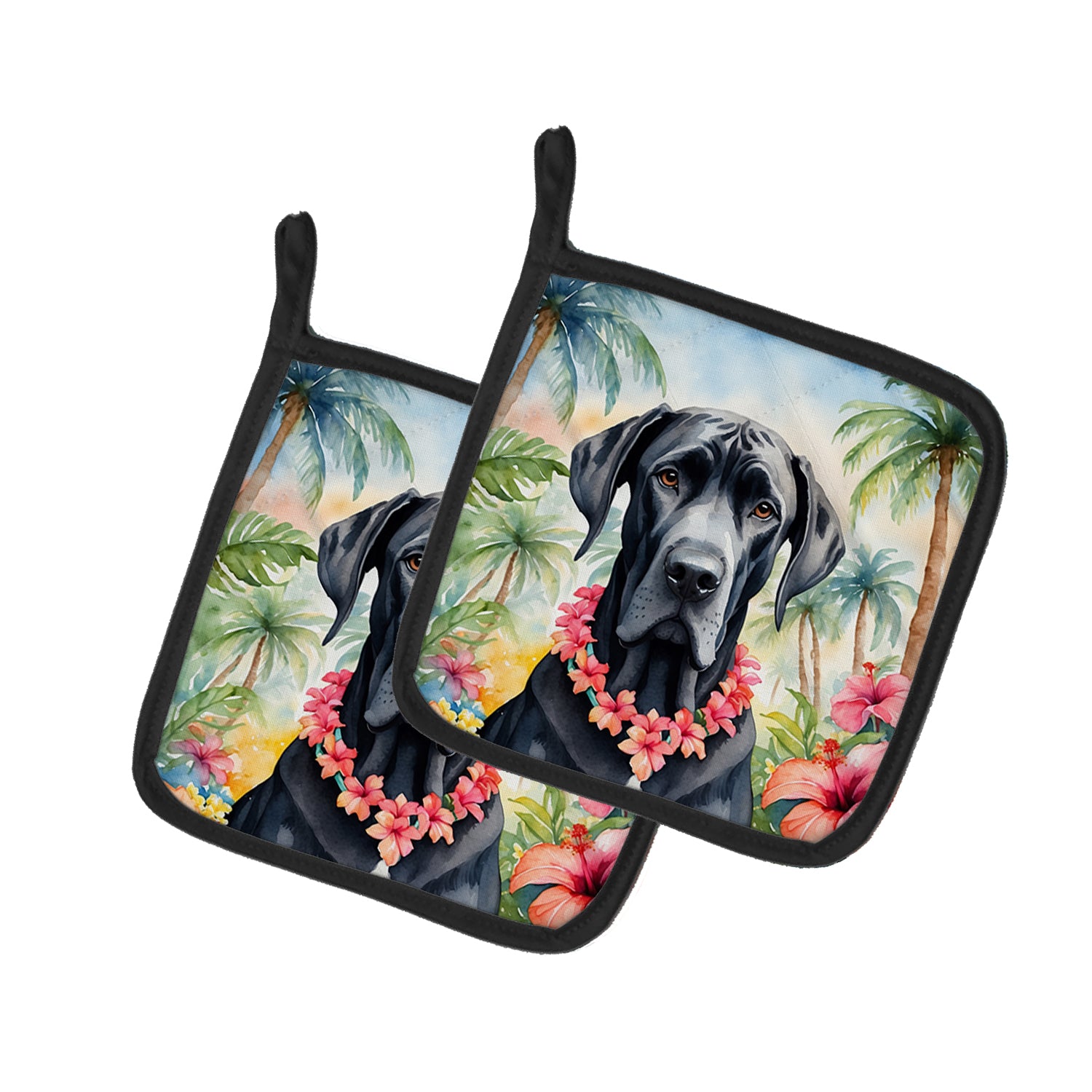 Buy this Great Dane Luau Pair of Pot Holders