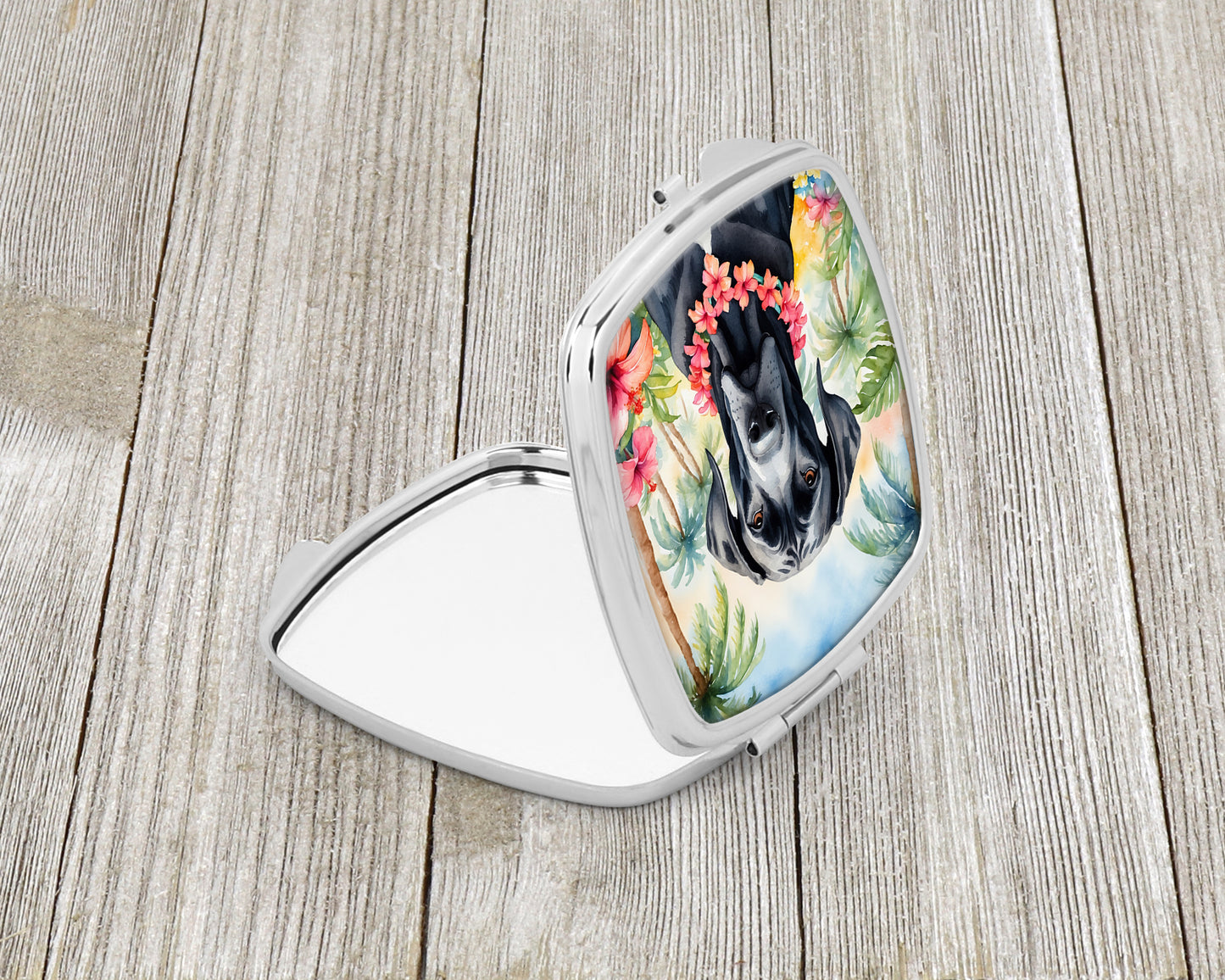 Great Dane Luau Compact Mirror