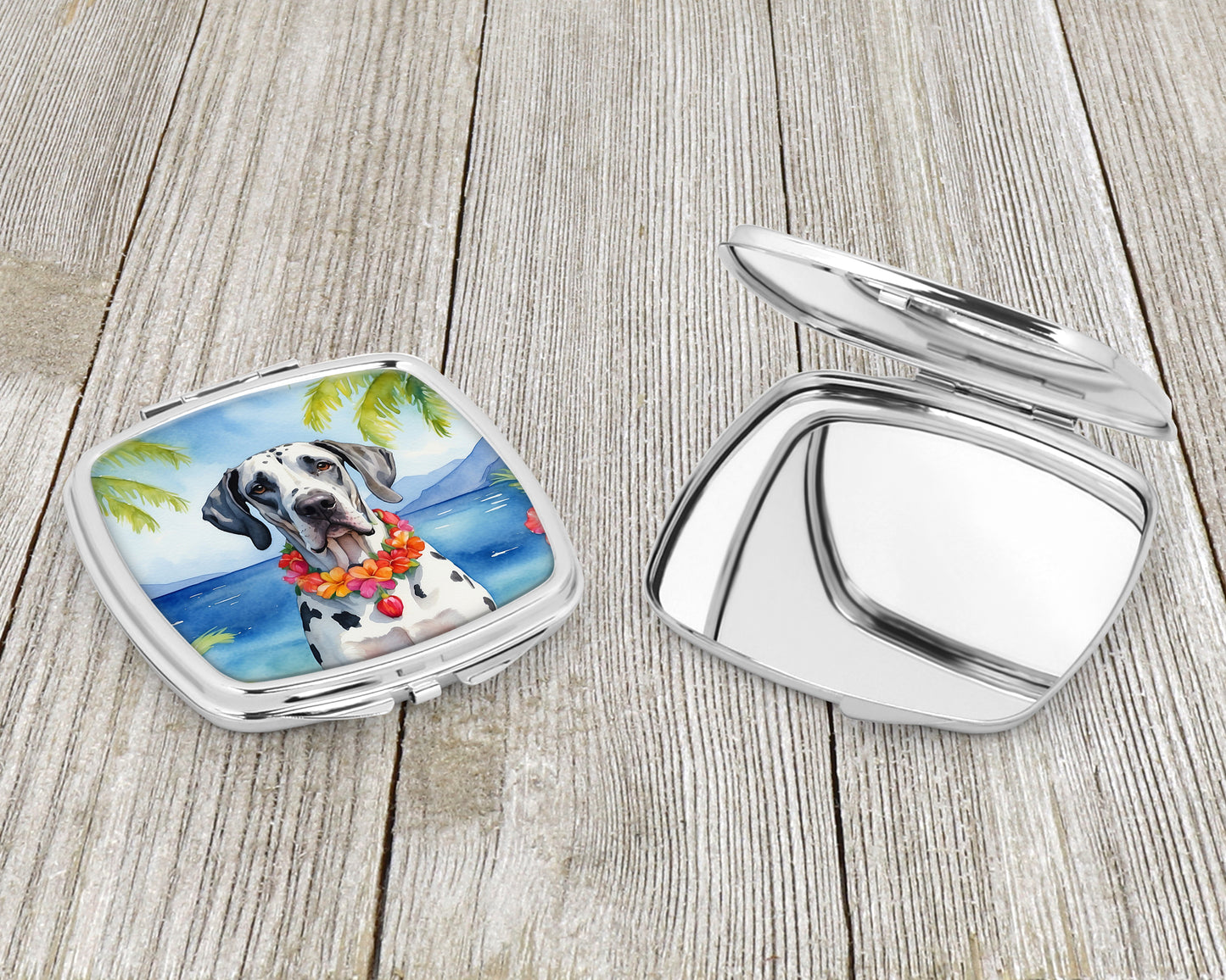 Great Dane Luau Compact Mirror