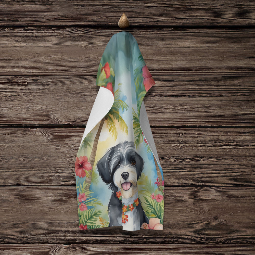 Havanese Luau Kitchen Towel