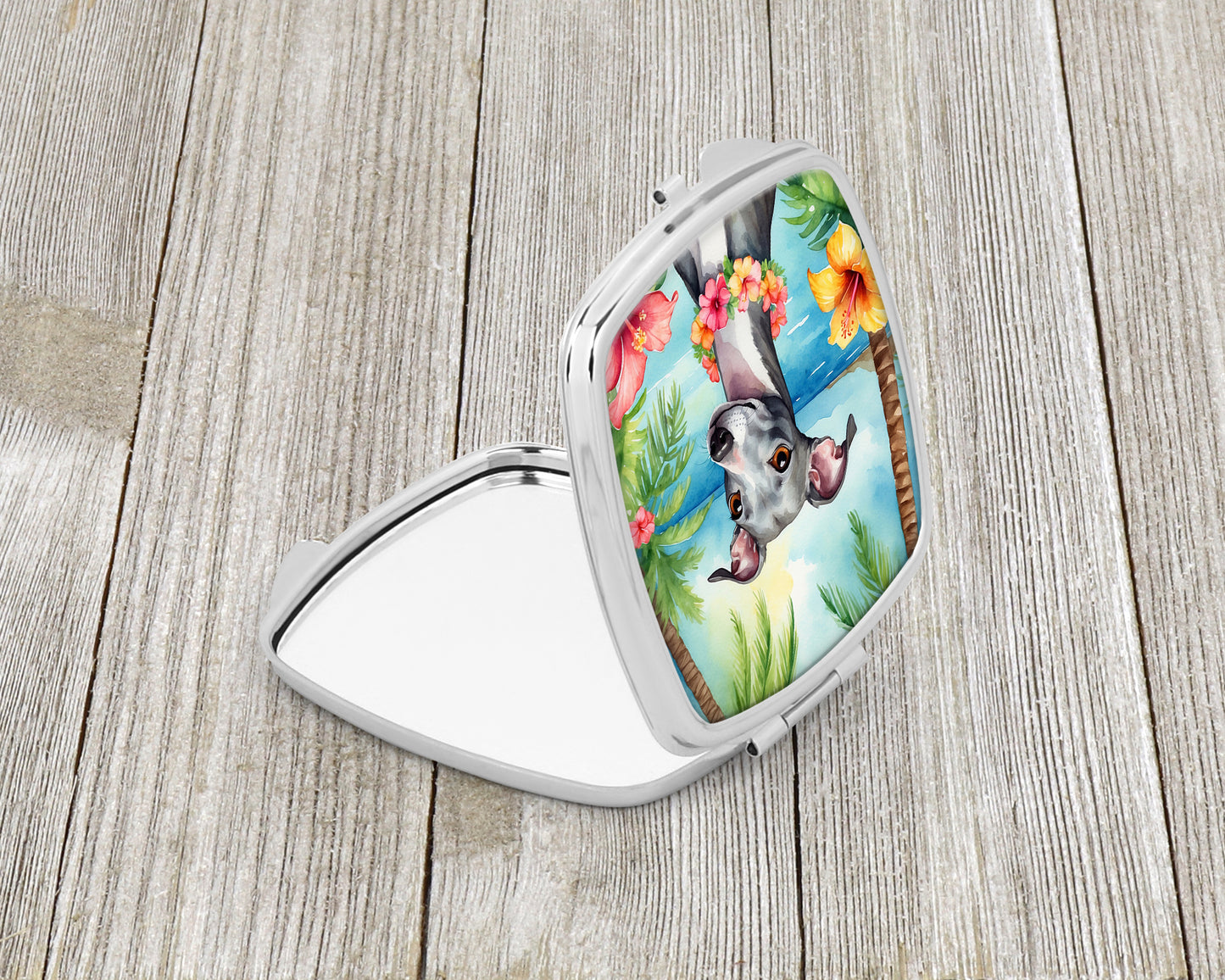 Italian Greyhound Luau Compact Mirror