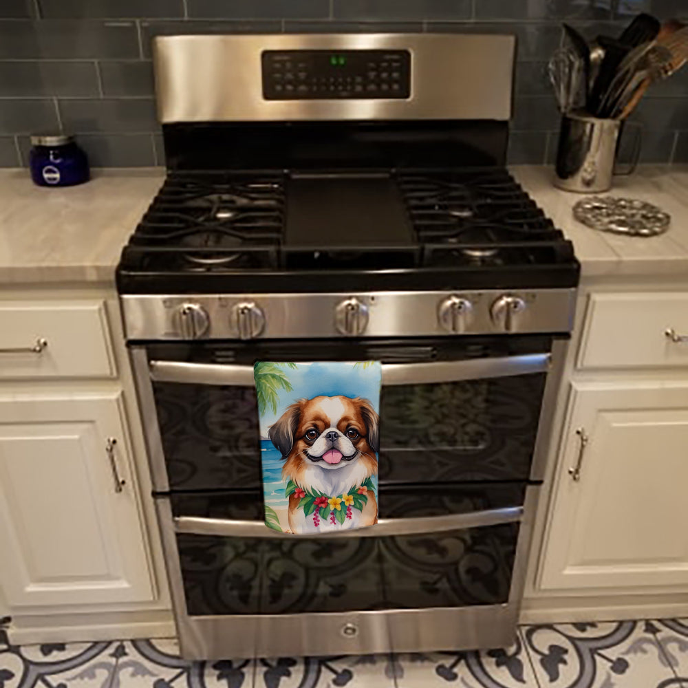 Japanese Chin Luau Kitchen Towel
