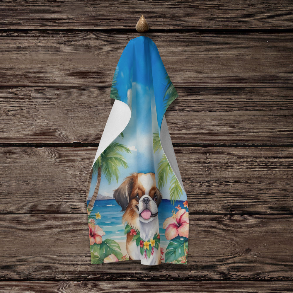Japanese Chin Luau Kitchen Towel