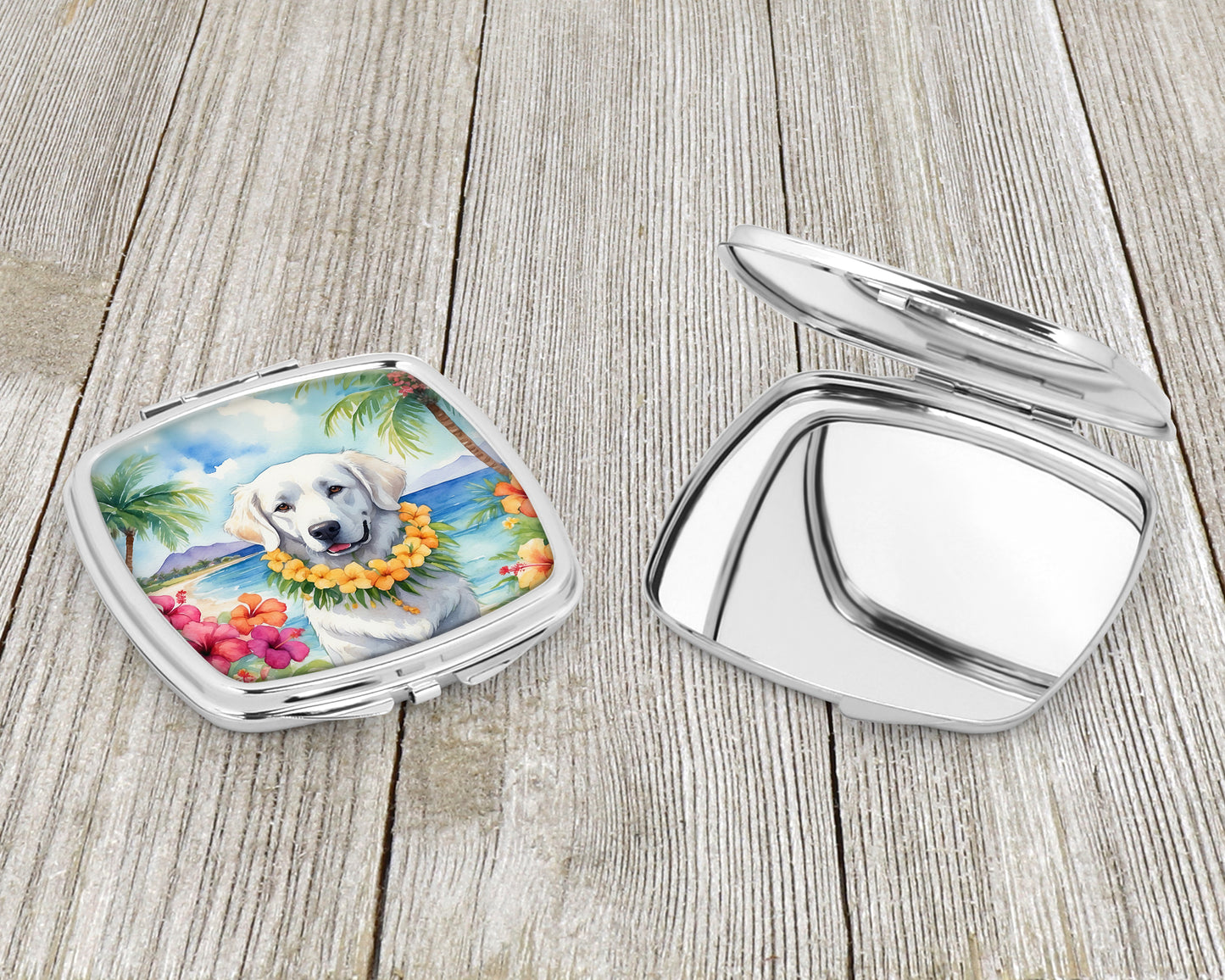 Kuvasz Luau Compact Mirror