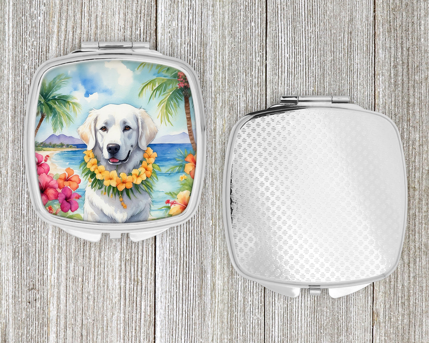 Kuvasz Luau Compact Mirror