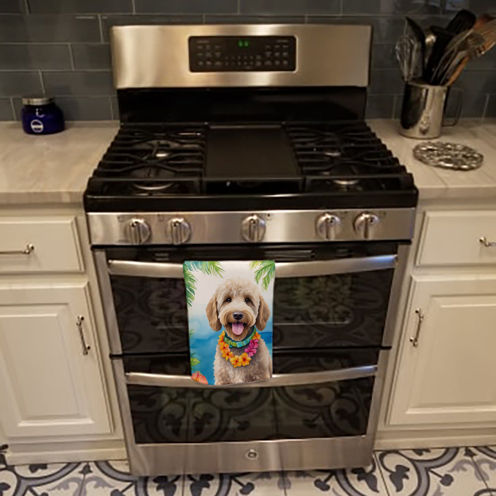 Labradoodle Luau Kitchen Towel