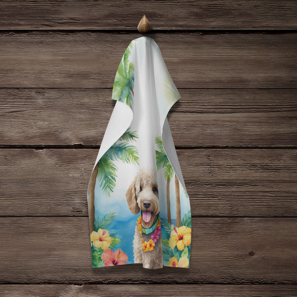 Labradoodle Luau Kitchen Towel