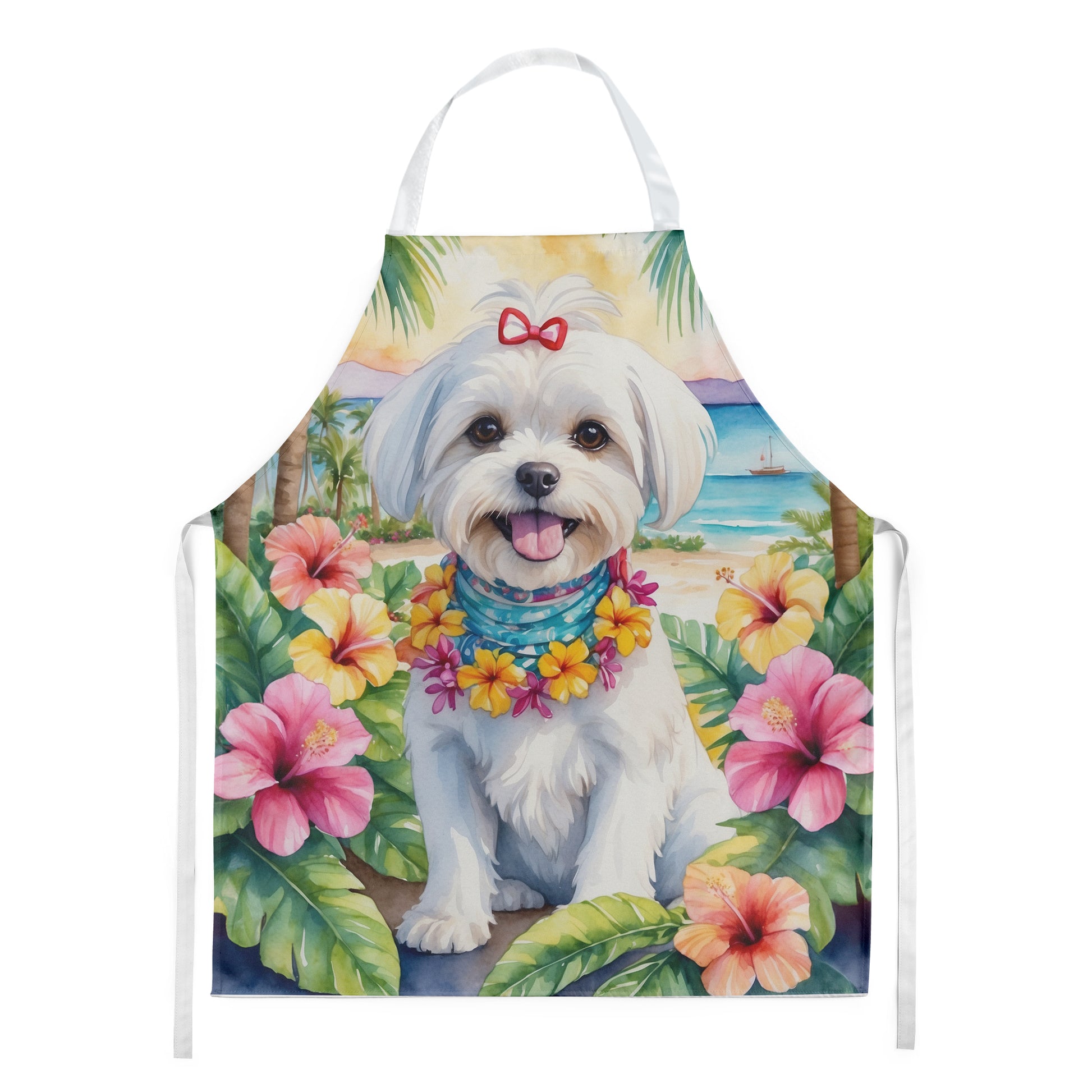 Buy this Maltese Luau Apron