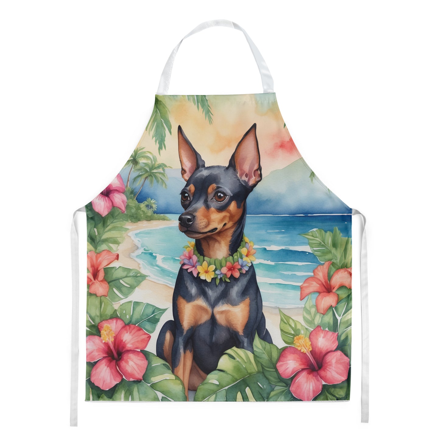 Buy this Miniature Pinscher Luau Apron