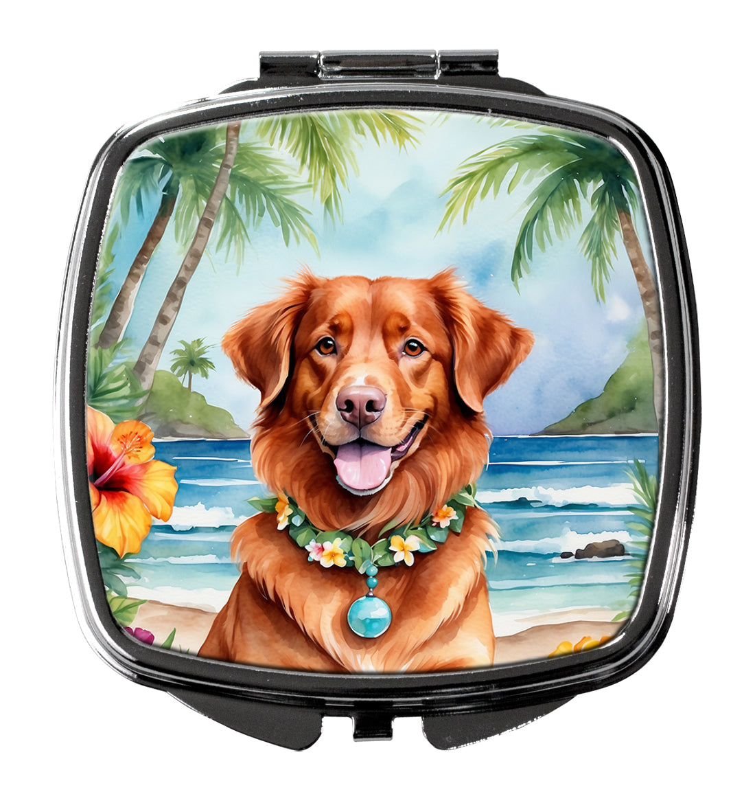 Buy this Nova Scotia Duck Tolling Retriever Luau Compact Mirror