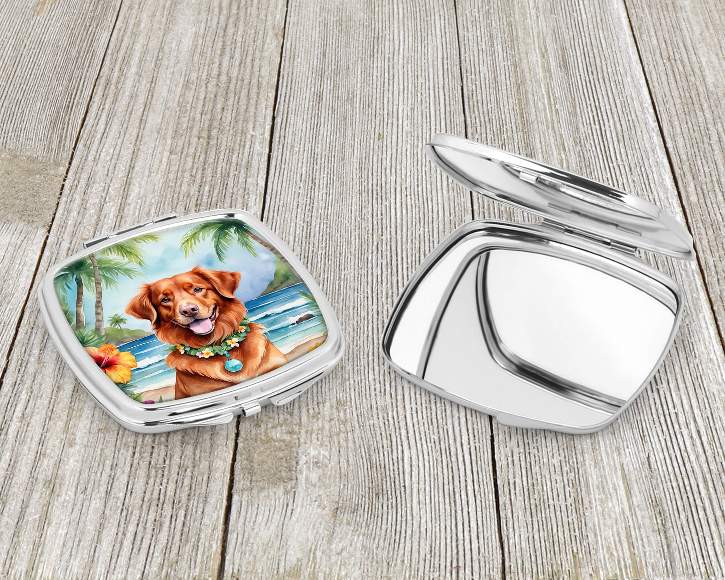 Nova Scotia Duck Tolling Retriever Luau Compact Mirror