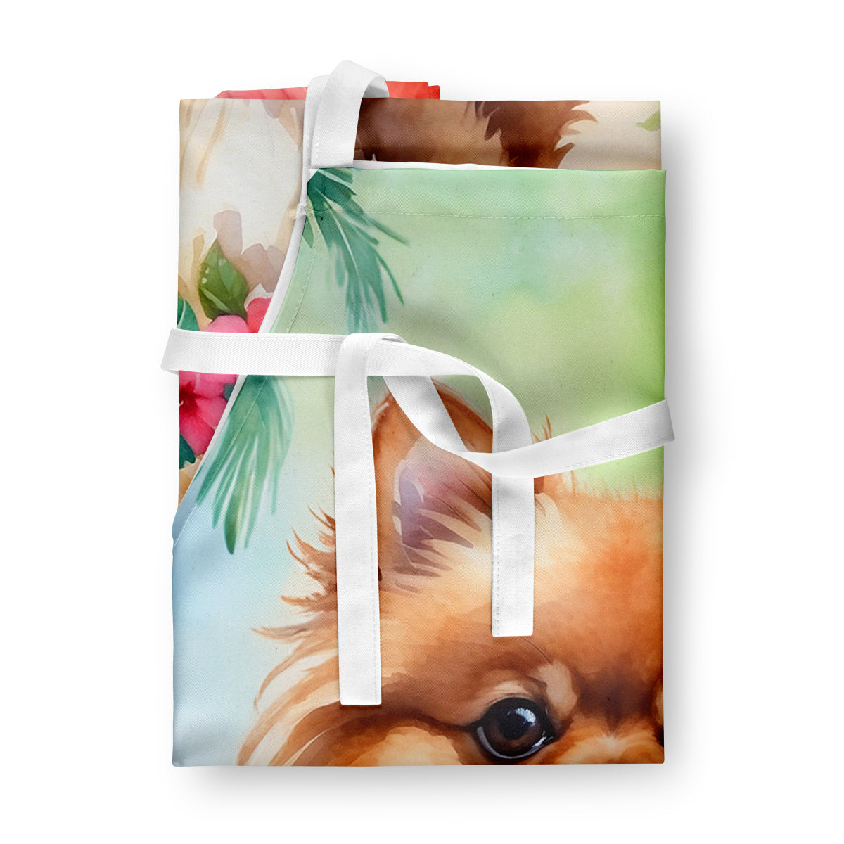 Pomeranian Luau Apron