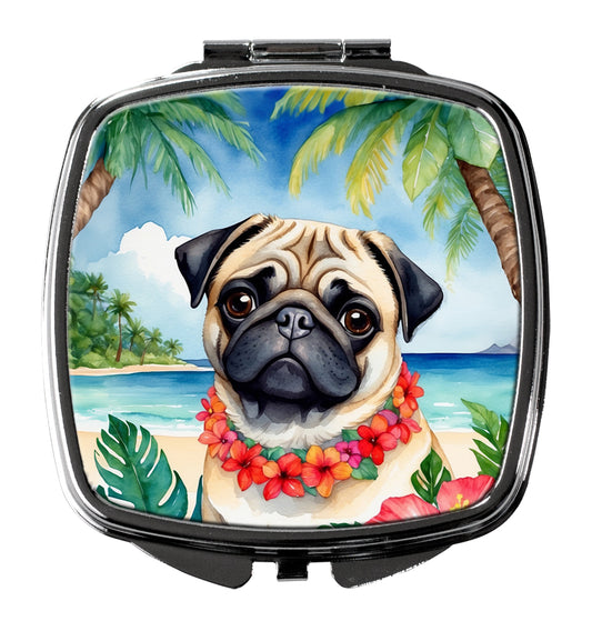 Buy this Pug Luau Compact Mirror