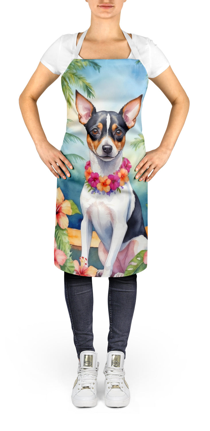 Rat Terrier Luau Apron