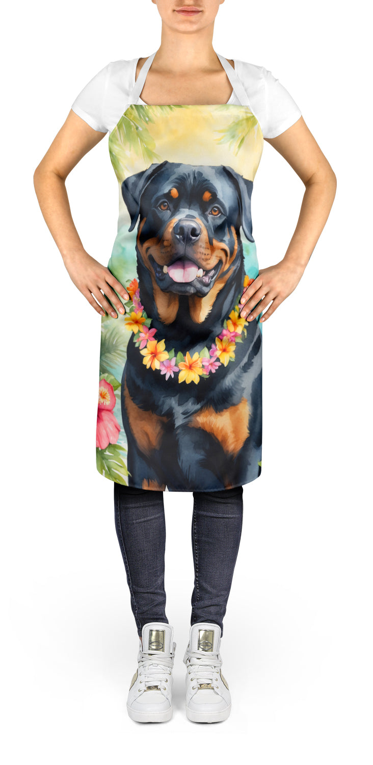 Rottweiler Luau Apron