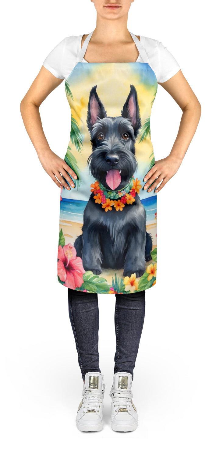 Scottish Terrier Luau Apron