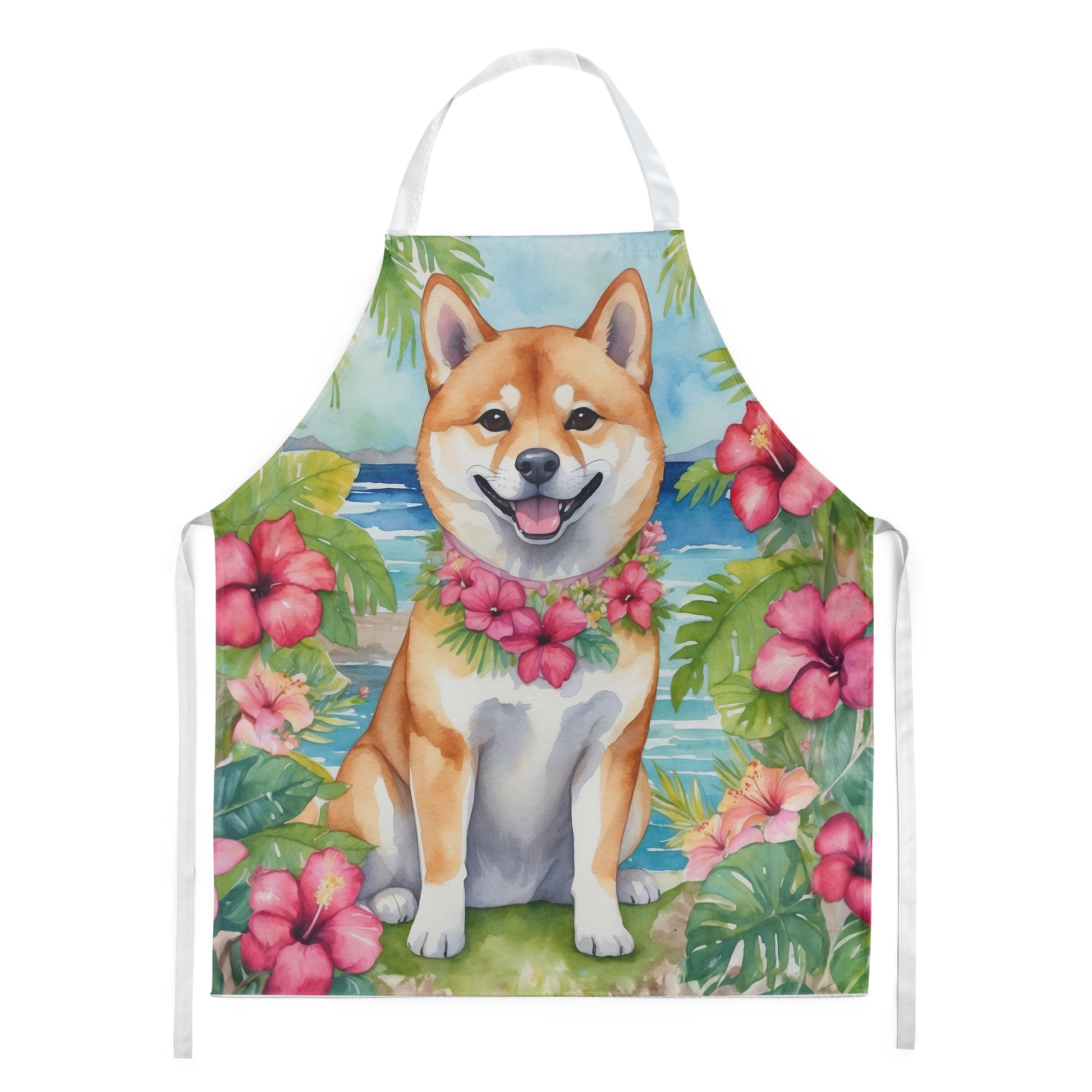 Buy this Shiba Inu Luau Apron