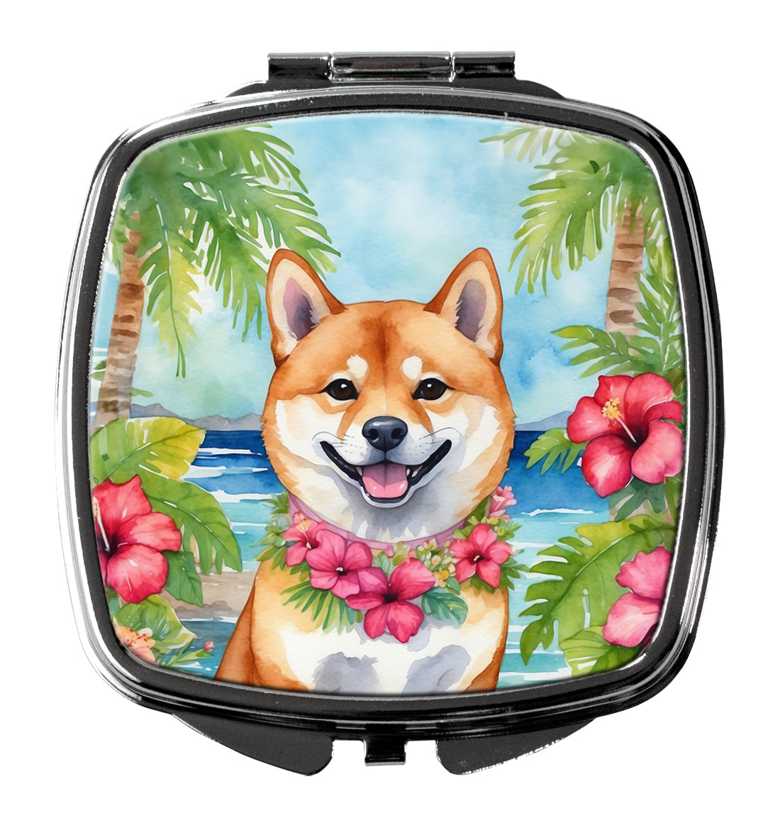 Buy this Shiba Inu Luau Compact Mirror