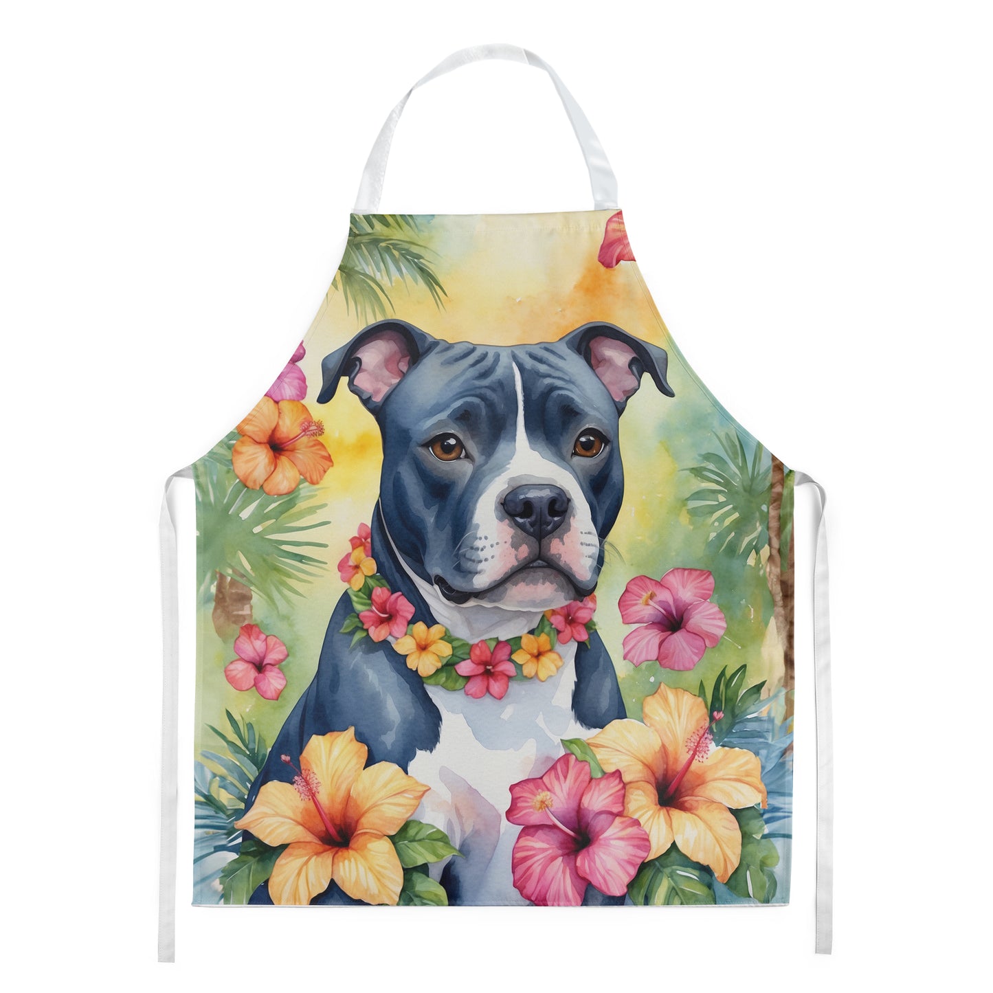 Buy this Staffordshire Bull Terrier Luau Apron