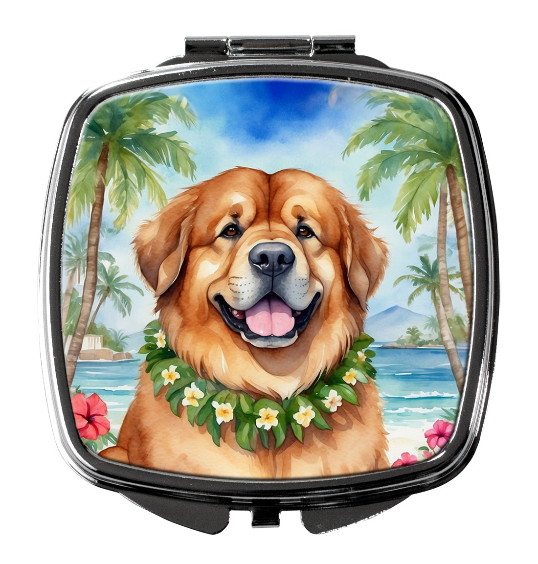 Buy this Tibetan Mastiff Luau Compact Mirror