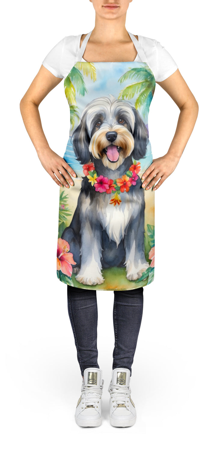 Tibetan Terrier Luau Apron