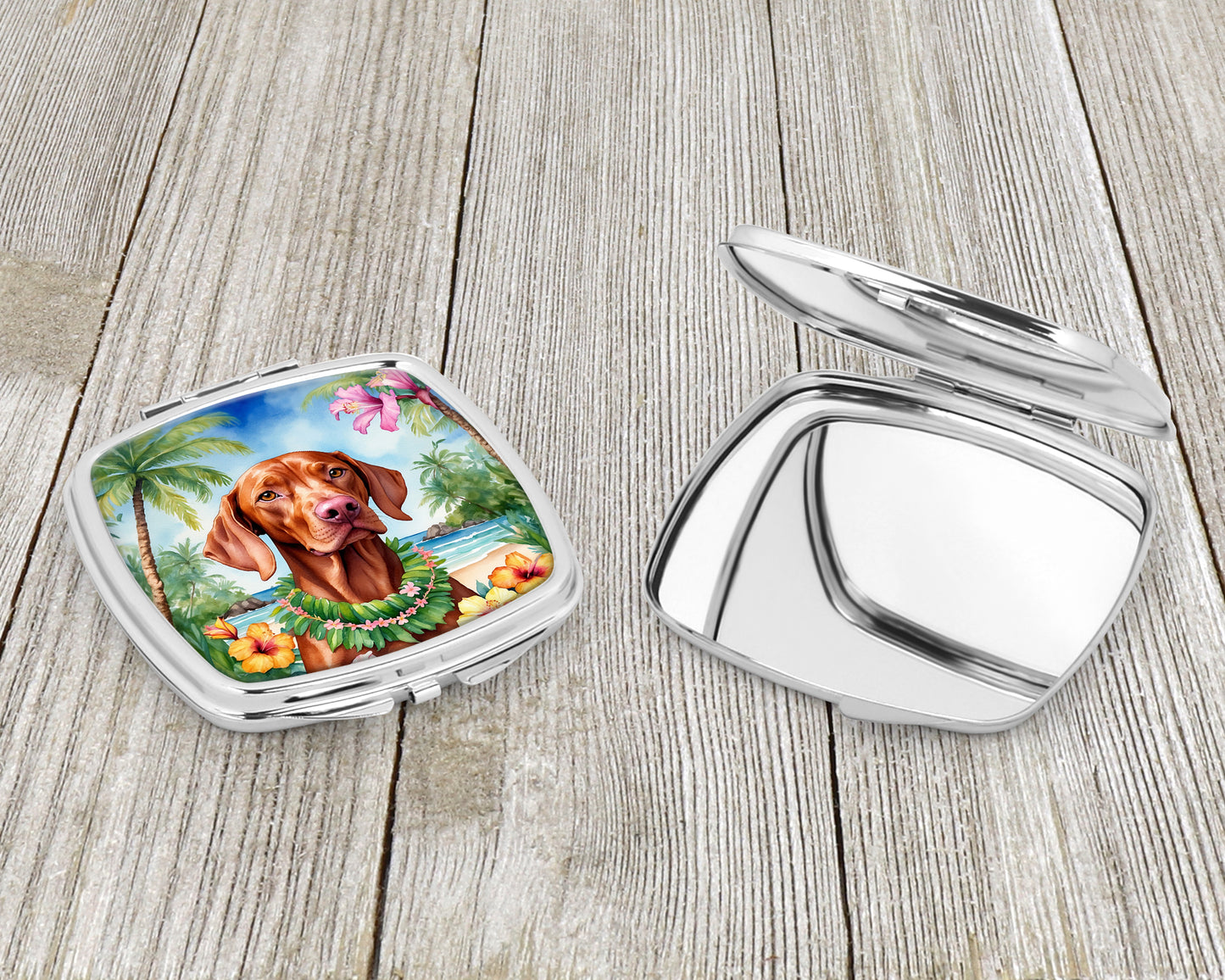 Vizsla Luau Compact Mirror