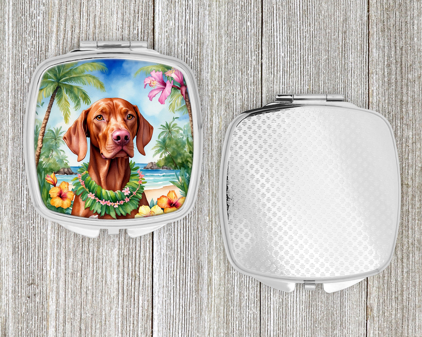 Vizsla Luau Compact Mirror