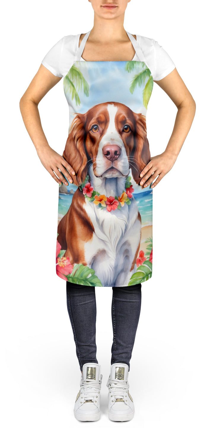 Welsh Springer Spaniel Luau Apron