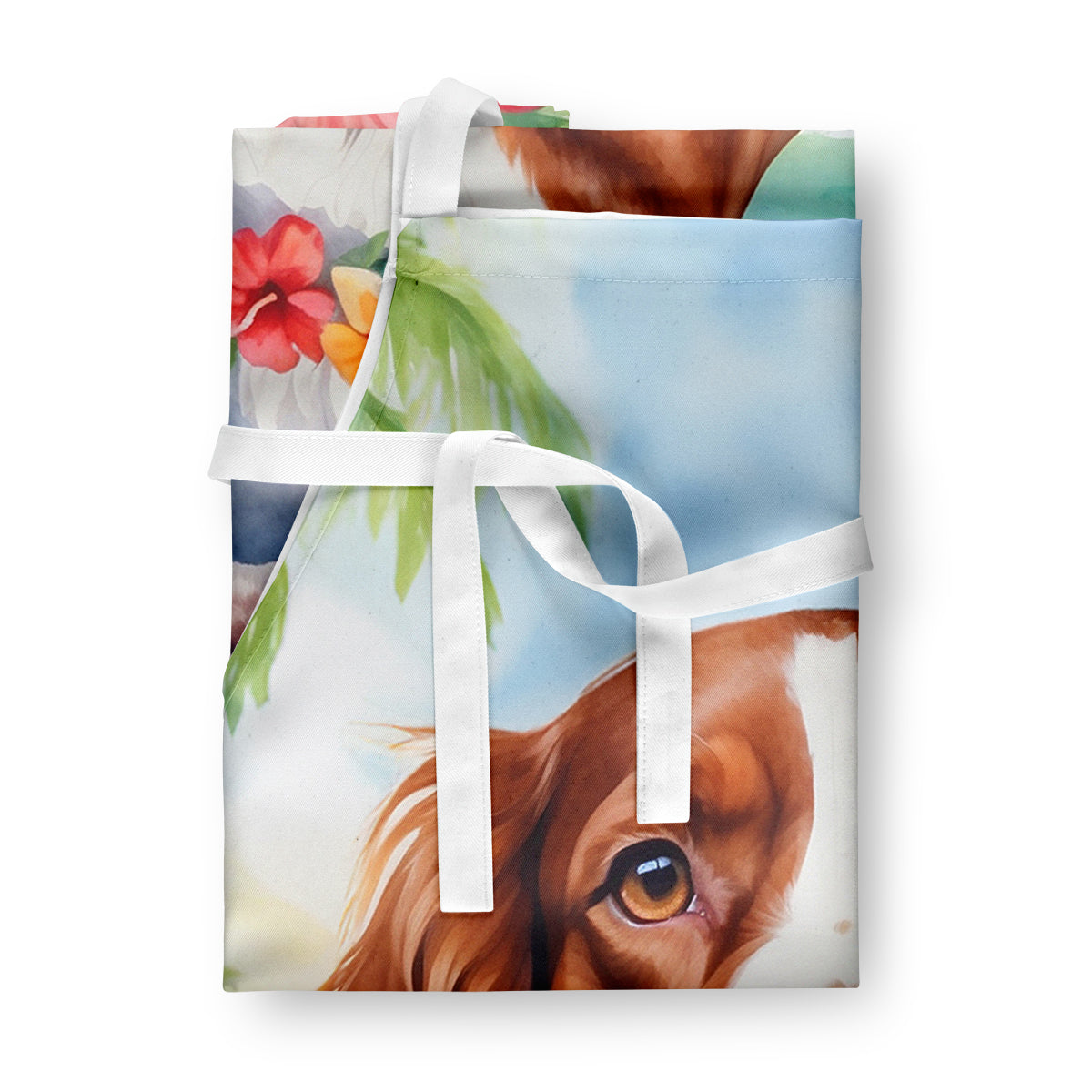 Welsh Springer Spaniel Luau Apron