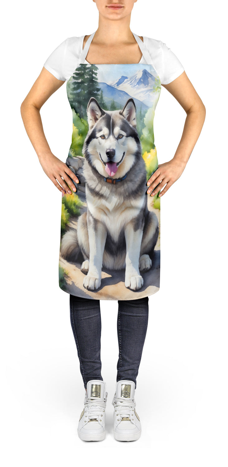 Alaskan Malamute Spring Garden Apron