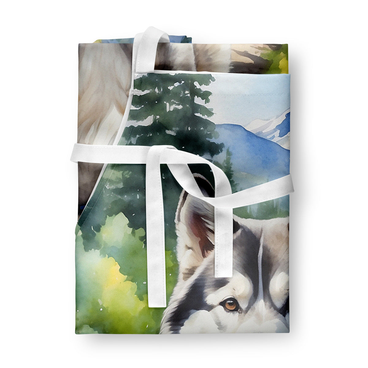 Alaskan Malamute Spring Garden Apron