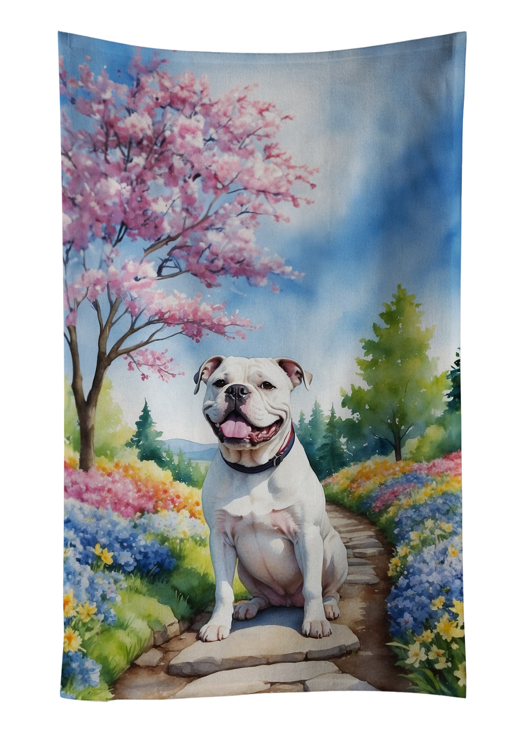 Buy this American Bulldog Spring Garden Kitchen Towel