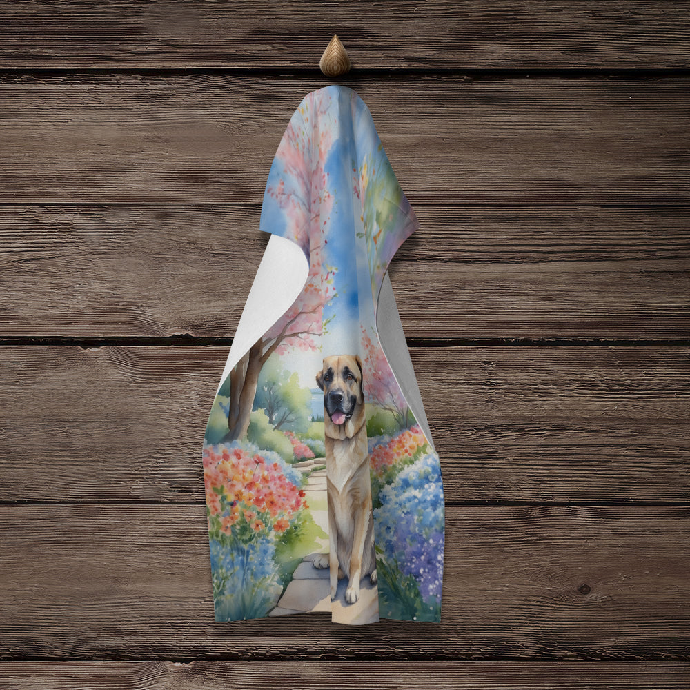 Anatolian Shepherd Spring Garden Kitchen Towel