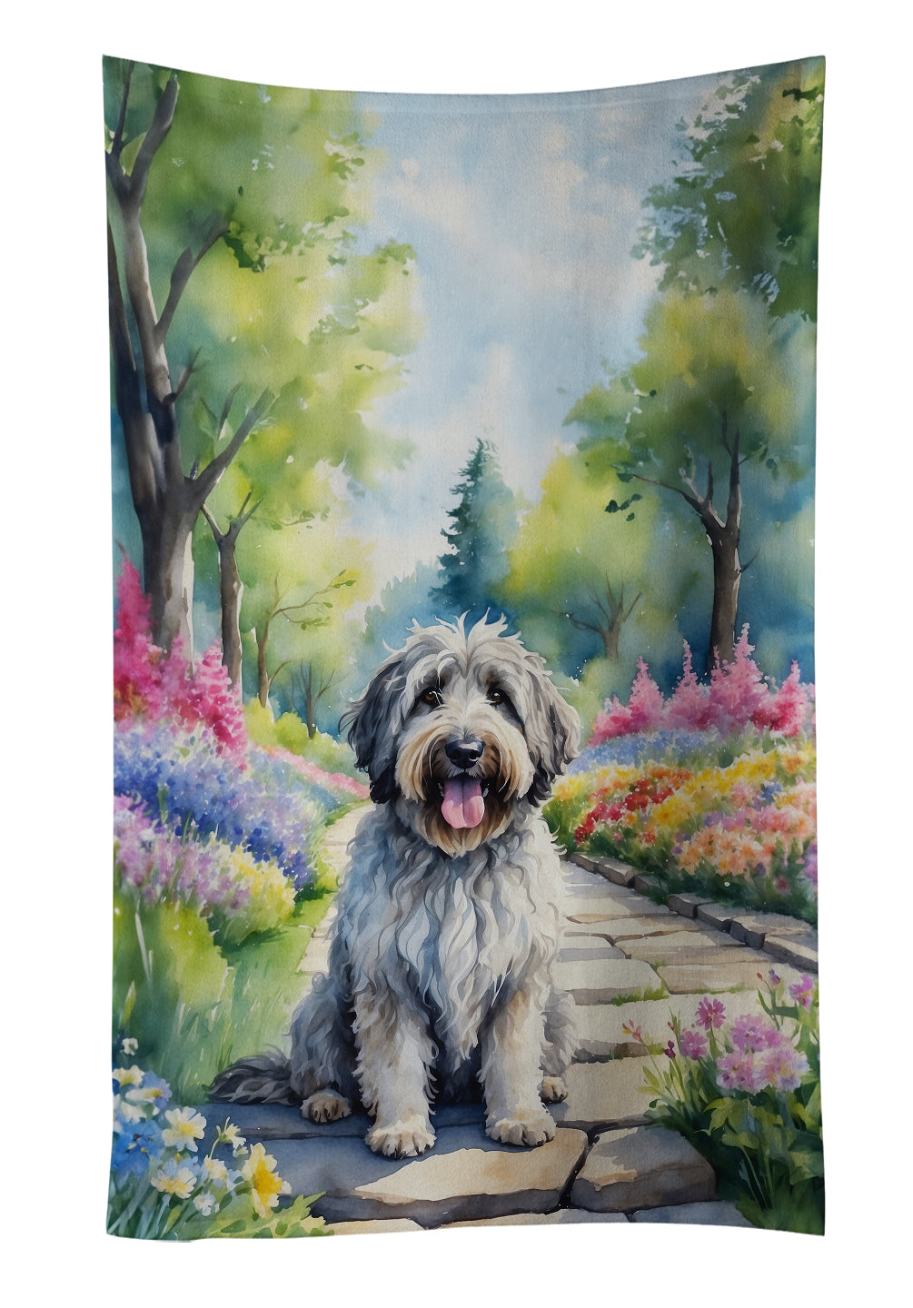 Buy this Bergamasco Sheepdog Spring Path Kitchen Towel