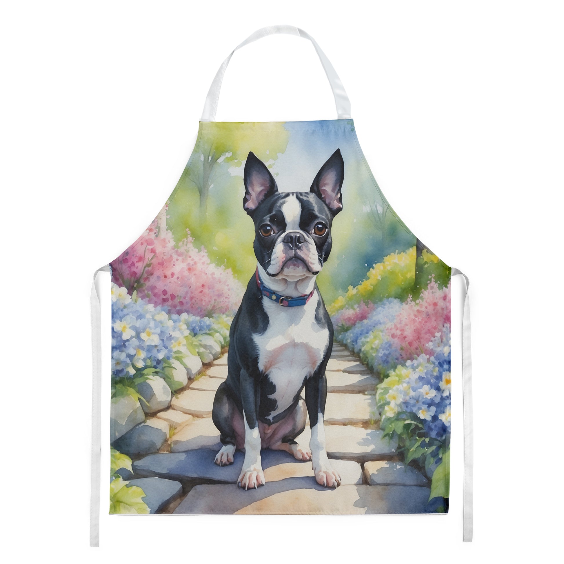 Buy this Boston Terrier Spring Path Apron