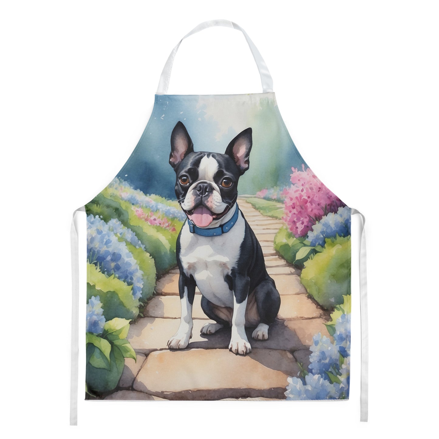 Buy this Boston Terrier Spring Path Apron