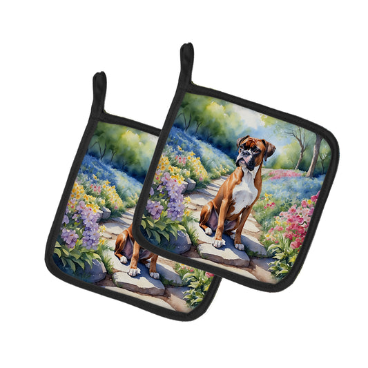 Buy this Boxer Spring Path Pair of Pot Holders