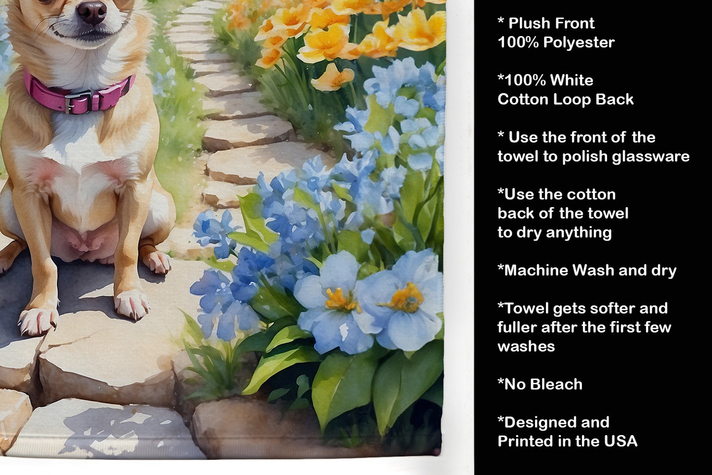 Chihuahua Spring Path Kitchen Towel