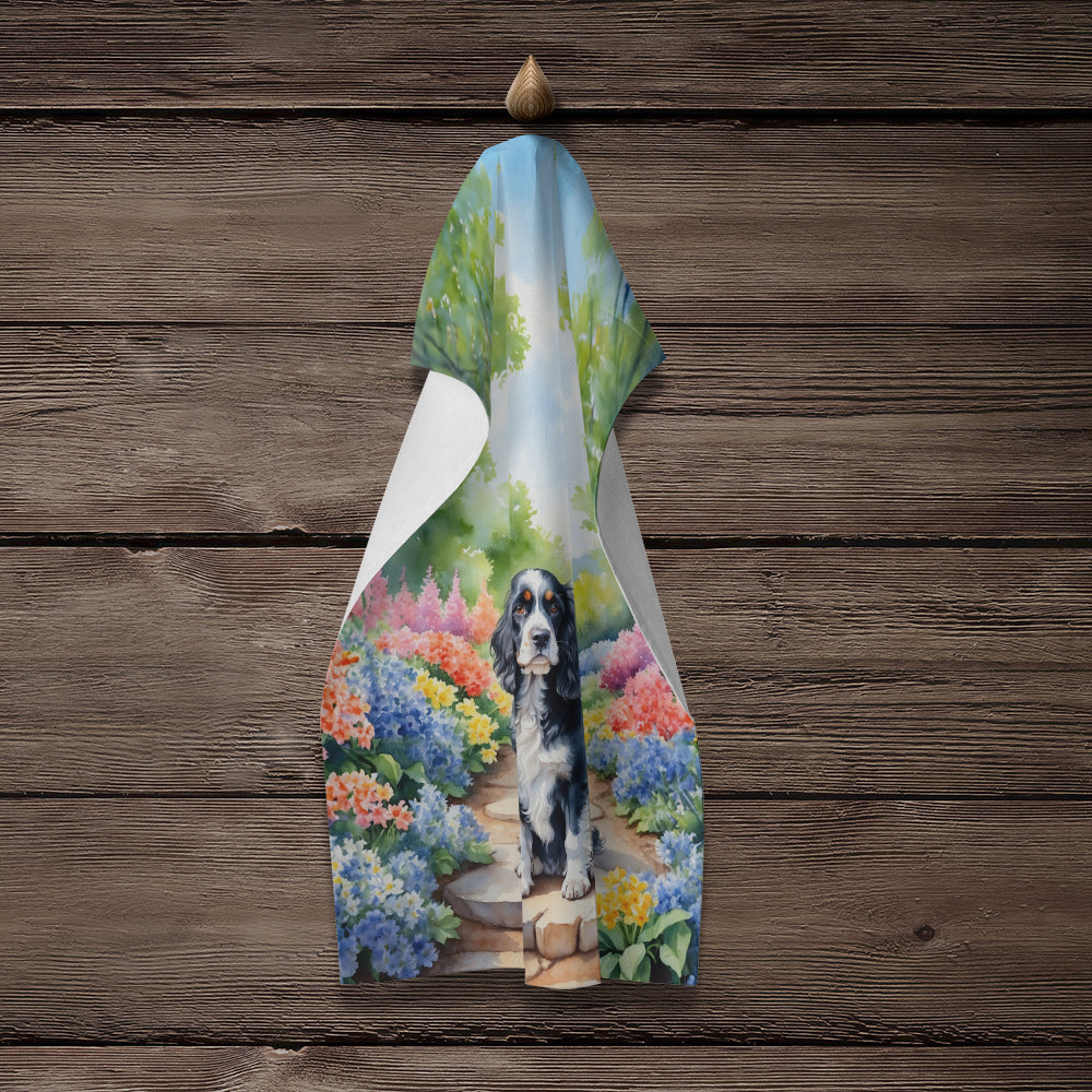 Cocker Spaniel Spring Path Kitchen Towel