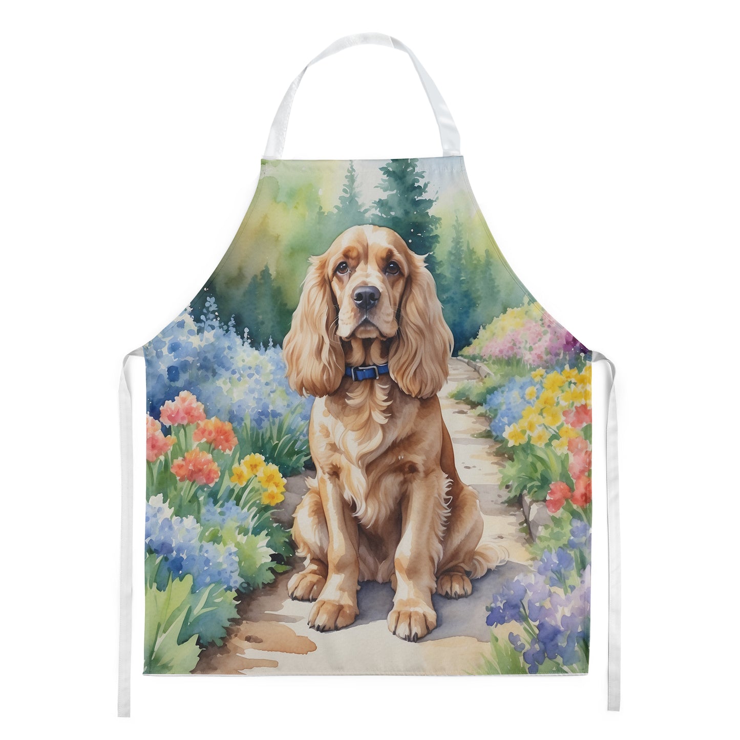 Buy this Cocker Spaniel Spring Path Apron