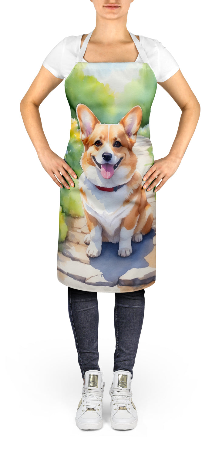 Corgi Spring Path Apron