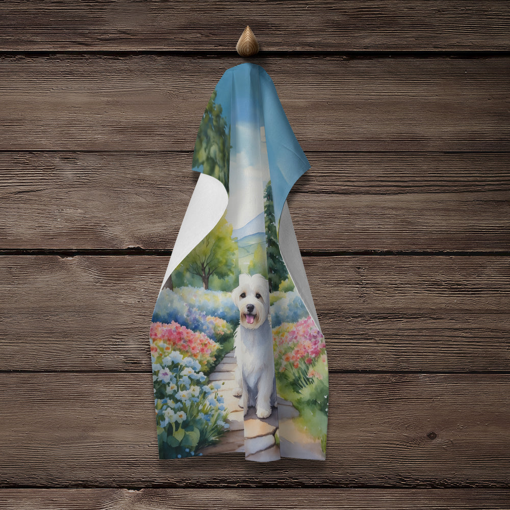 Coton de Tulear Spring Path Kitchen Towel