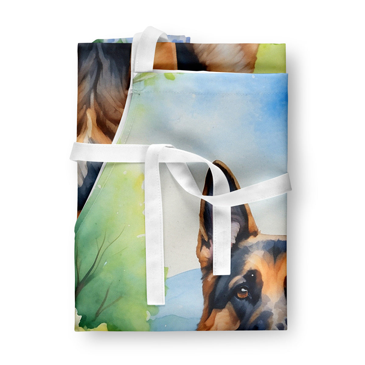 German Shepherd Spring Path Apron